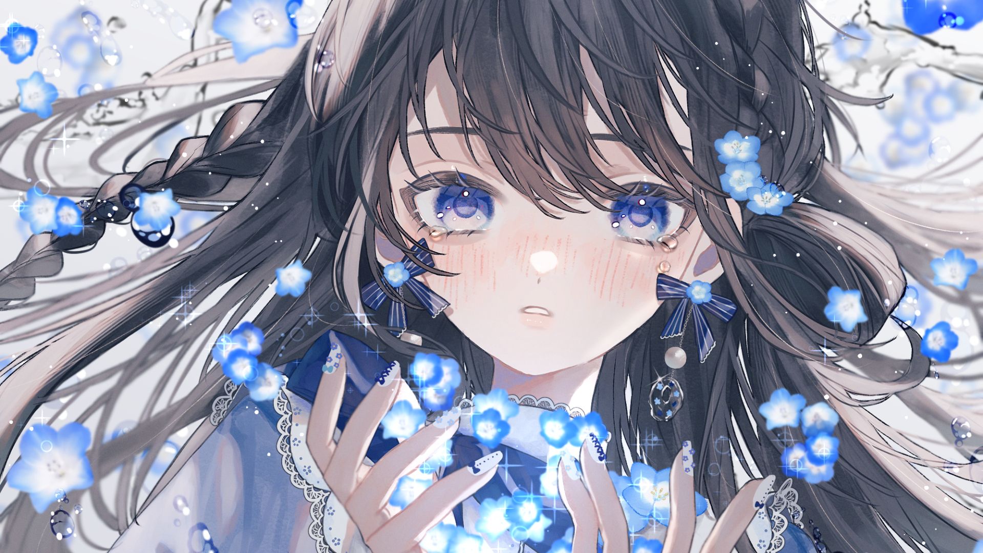 瞳透明感イラスト _ 透明感のある瞳 イラスト – 色選びが楽しくなる!透明感のあるキャラクターイラスト講座 – JLWY